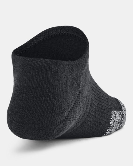 Lot de 3 paires de chaussettes invisibles HeatGear® pour enfant, Black, pdpMainDesktop image number 2